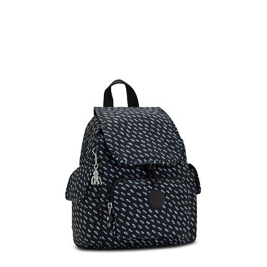 Kipling City Pack Mini Printed Backpack Rygsække Sort | DK 2021TC